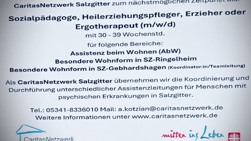 Stellenanzeige